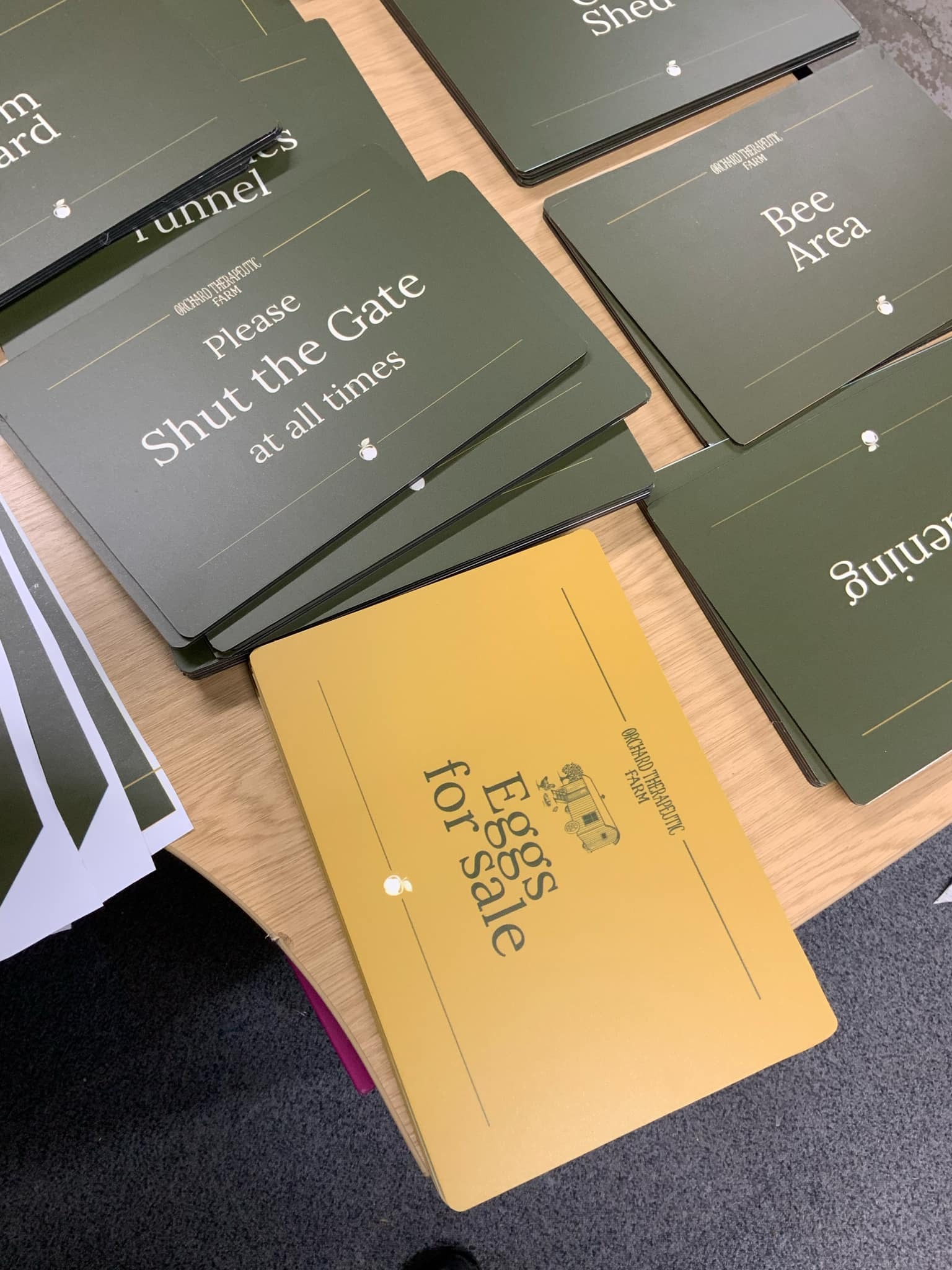 Printed signage and large format print