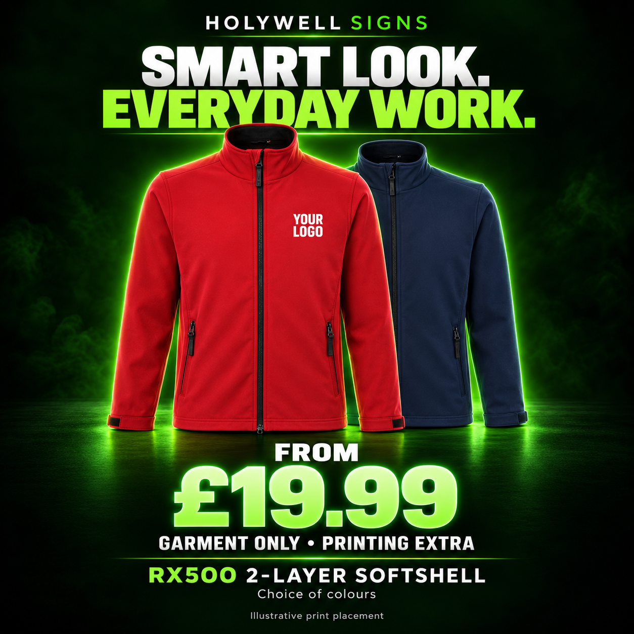 RX500 two-layer softshell jacket