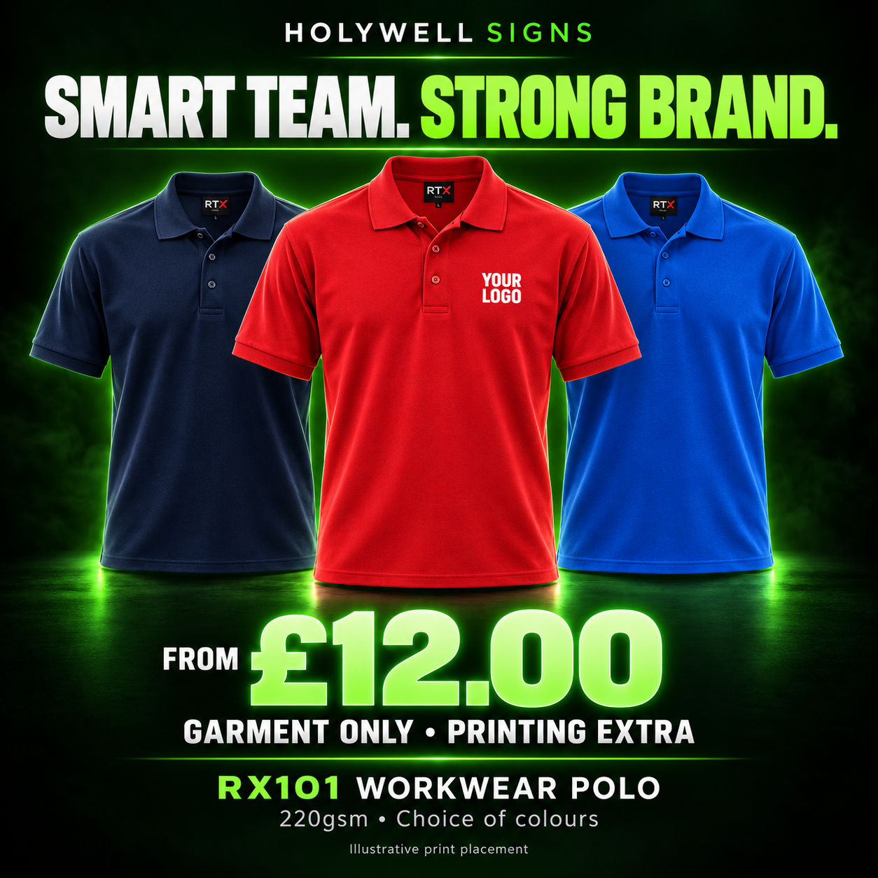 Reliable Workwear polo shirts in eight colours